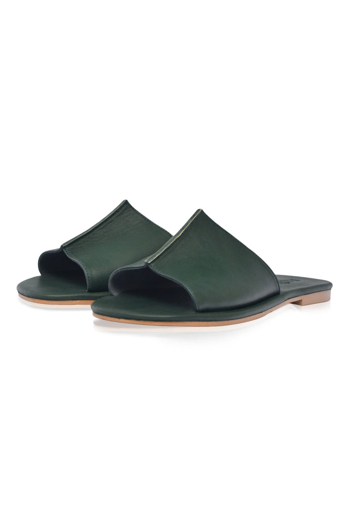 Bilbao Leather Slides by Bali Lane