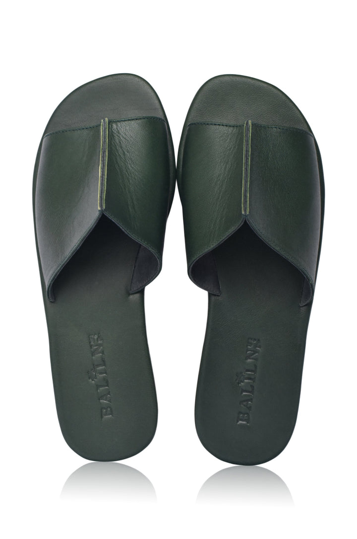 Bilbao Leather Slides by Bali Lane