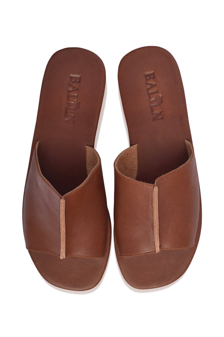 Bilbao Leather Slides by Bali Lane