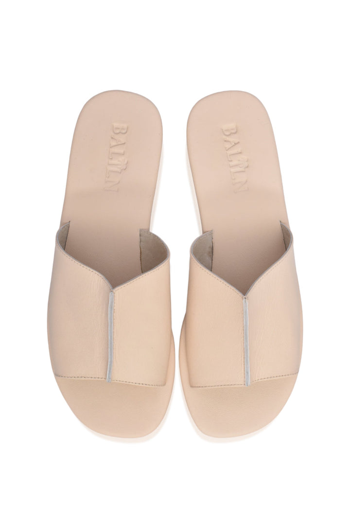 Bilbao Leather Slides by Bali Lane