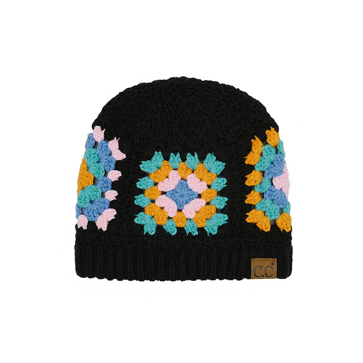 C.C Multi Color Crochet Beanie by Madeline Love