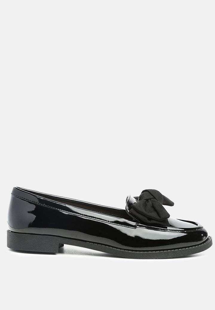 Bowberry Bow-Tie Patent Loafers by London Rag