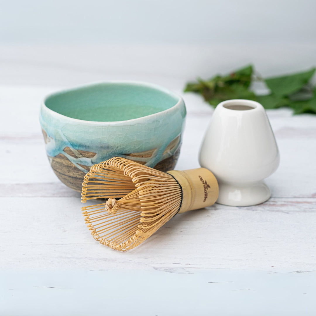 Blue & White Small Matcha Bowl by Aprika Life