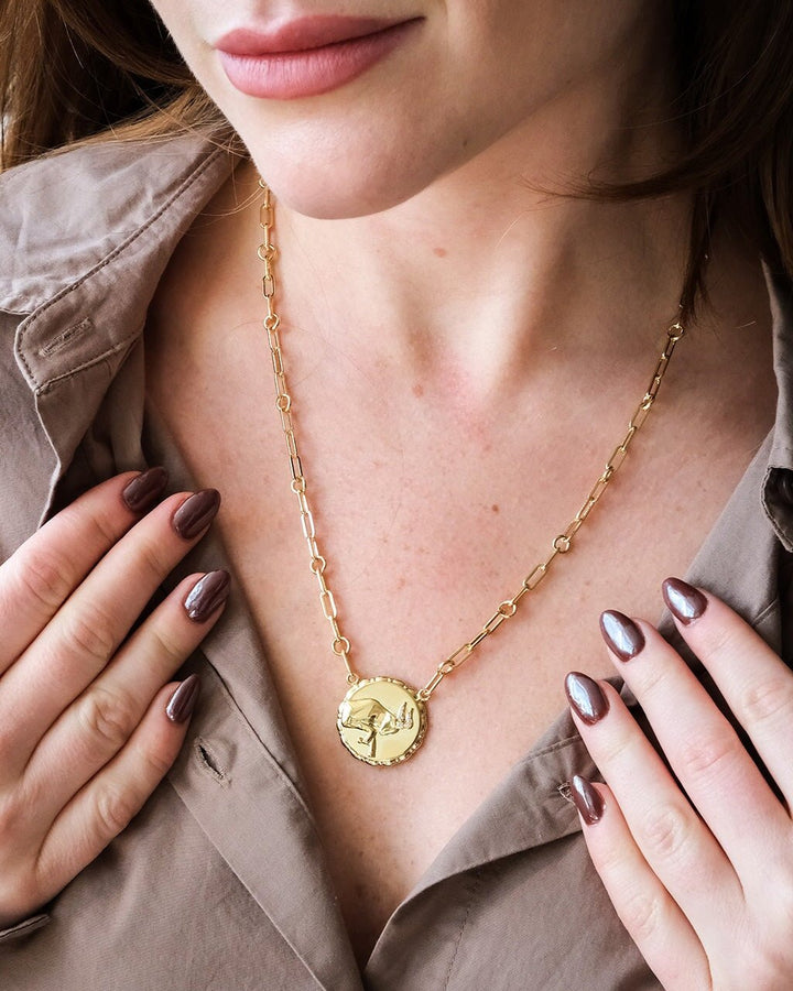 Zodiac Link Pendant Necklace