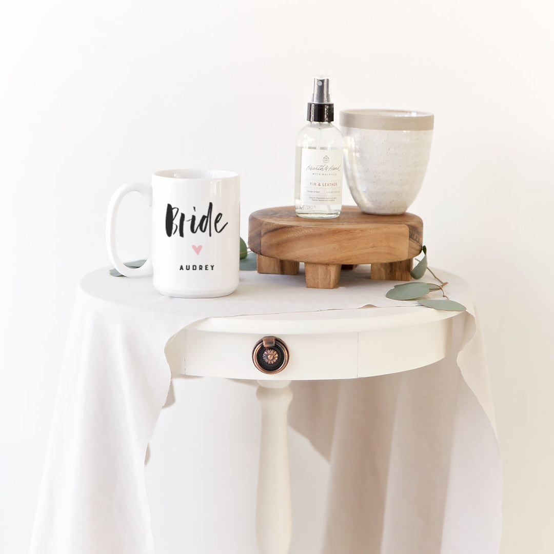 Bride Personalized Coffee Mug by The Cotton & Canvas Co.