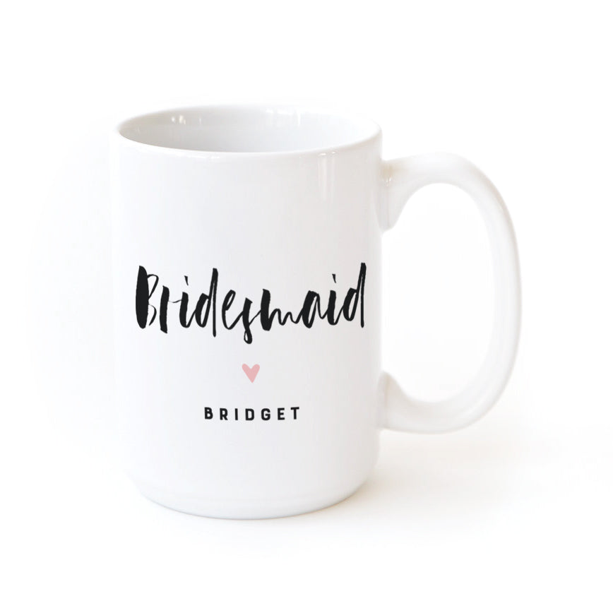 Bridesmaid Personalized Coffee Mug by The Cotton & Canvas Co.