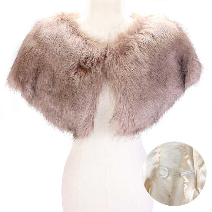 Faux Fur Cape Scarf by Madeline Love