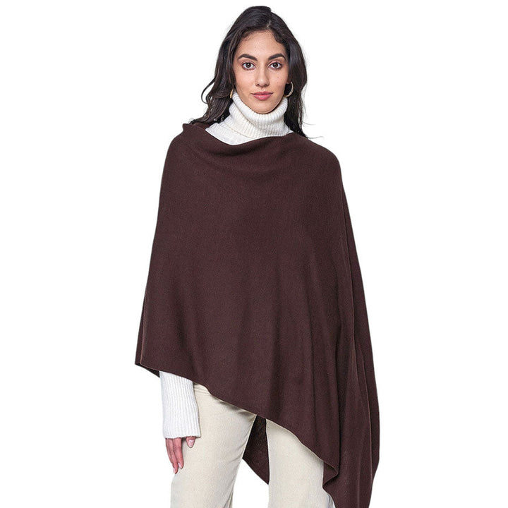 Solid Scarf Poncho by Madeline Love