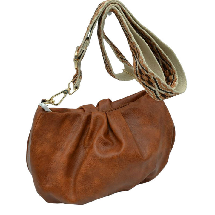 Vegan Leather Crossbody Bag with Guitar Strap by Madeline Love