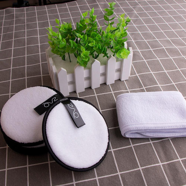 ZAQ Reusable Makeup Remover Pads 4pack with Spa facial Headband by ZAQ Skin & Body