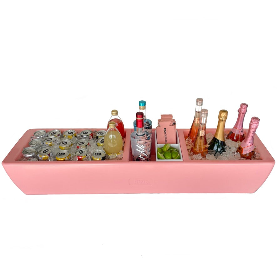 REVO Party Barge Cooler | Pink Coral | Insulated Beverage Tub by REVO COOLERS, LLC