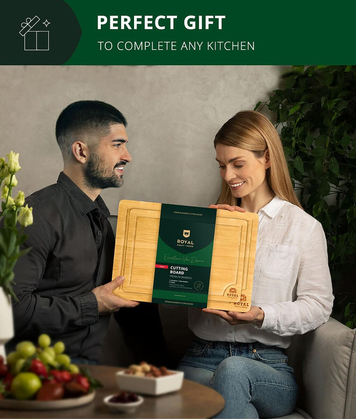 Cutting Board Gift Set of 2 by Royal Craft Wood