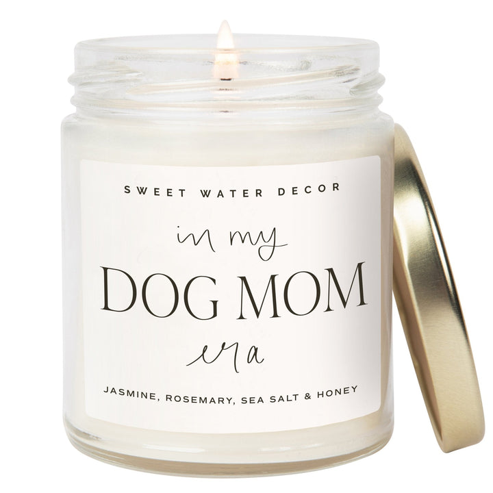 In My Dog Mom Era Soy Candle - Clear Jar - 9 oz by Sweet Water Decor