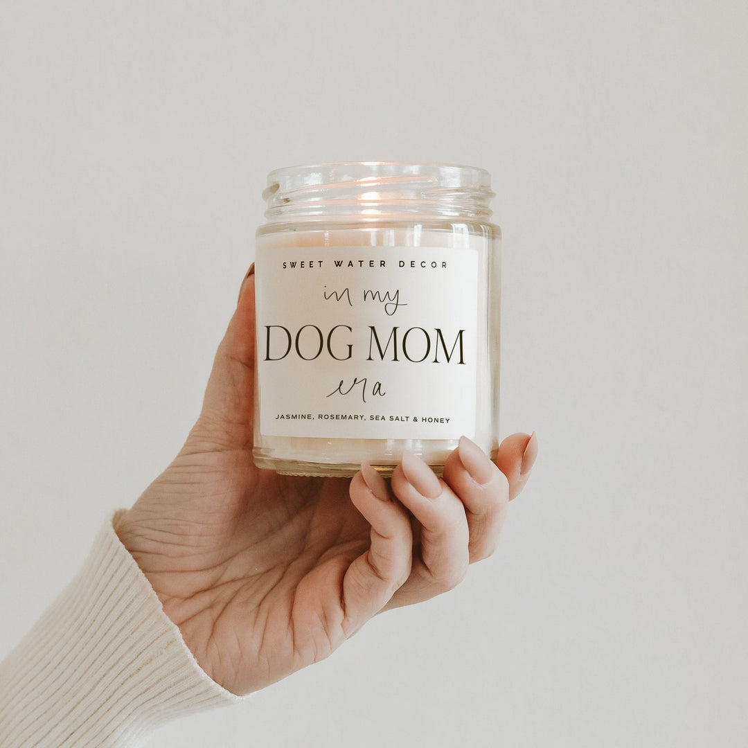 In My Dog Mom Era Soy Candle - Clear Jar - 9 oz by Sweet Water Decor