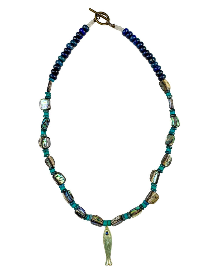 Classic Fish Necklace | Navy Seabreeze