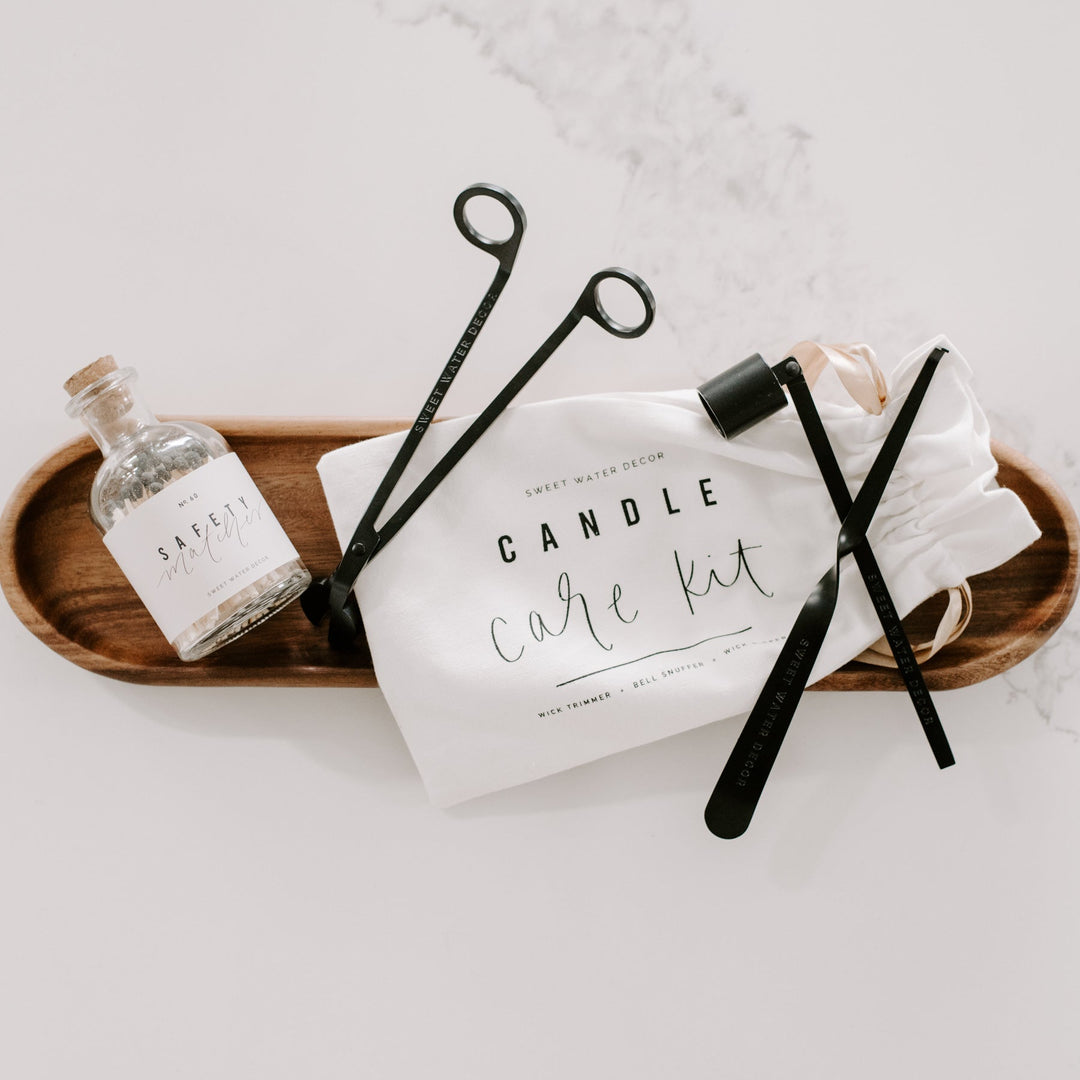 Black Candle Care Kit by Sweet Water Decor