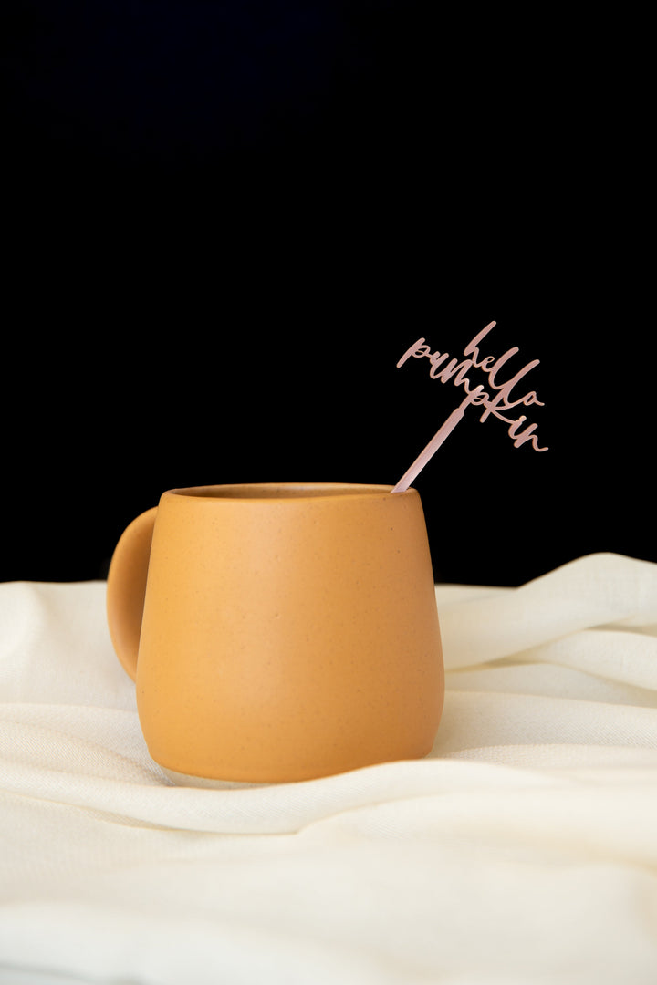 Hello Pumpkin Drink Stirrers