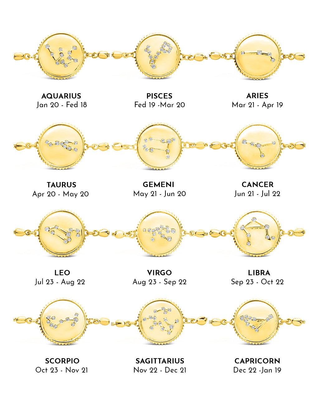 Constellation Disk Bolo Bracelet