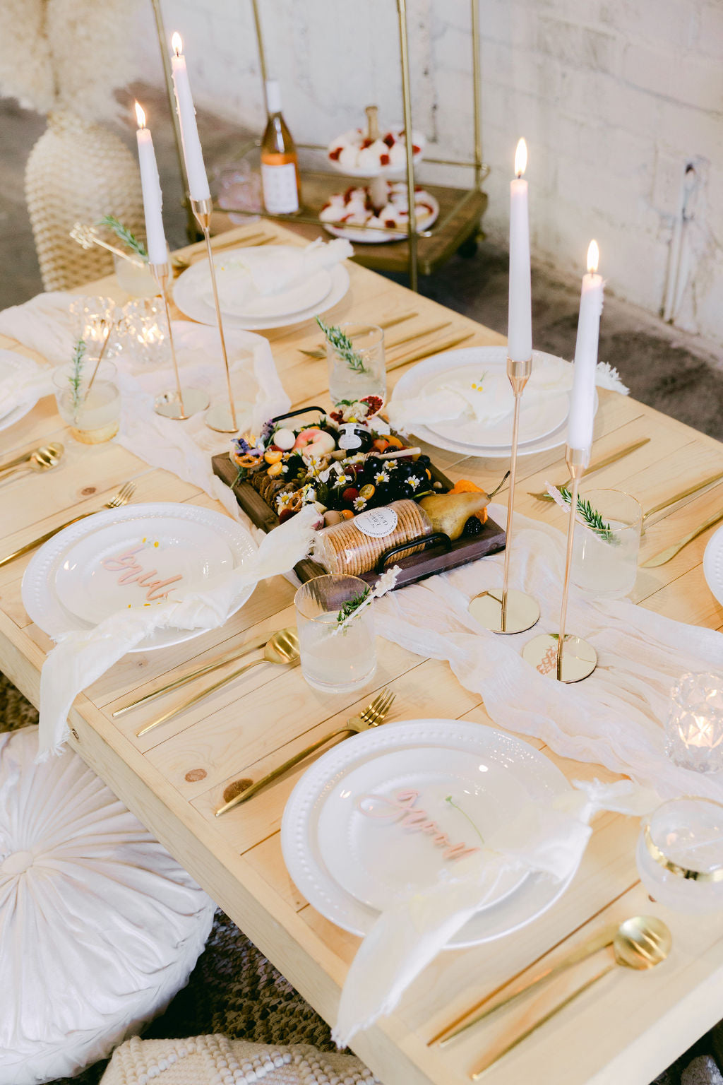 Bride and Groom Place Card