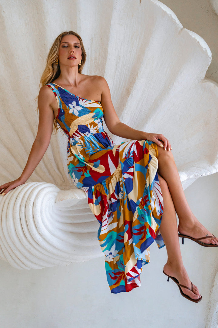 Cassandra One Shoulder Maxi Dress by Bali ELF