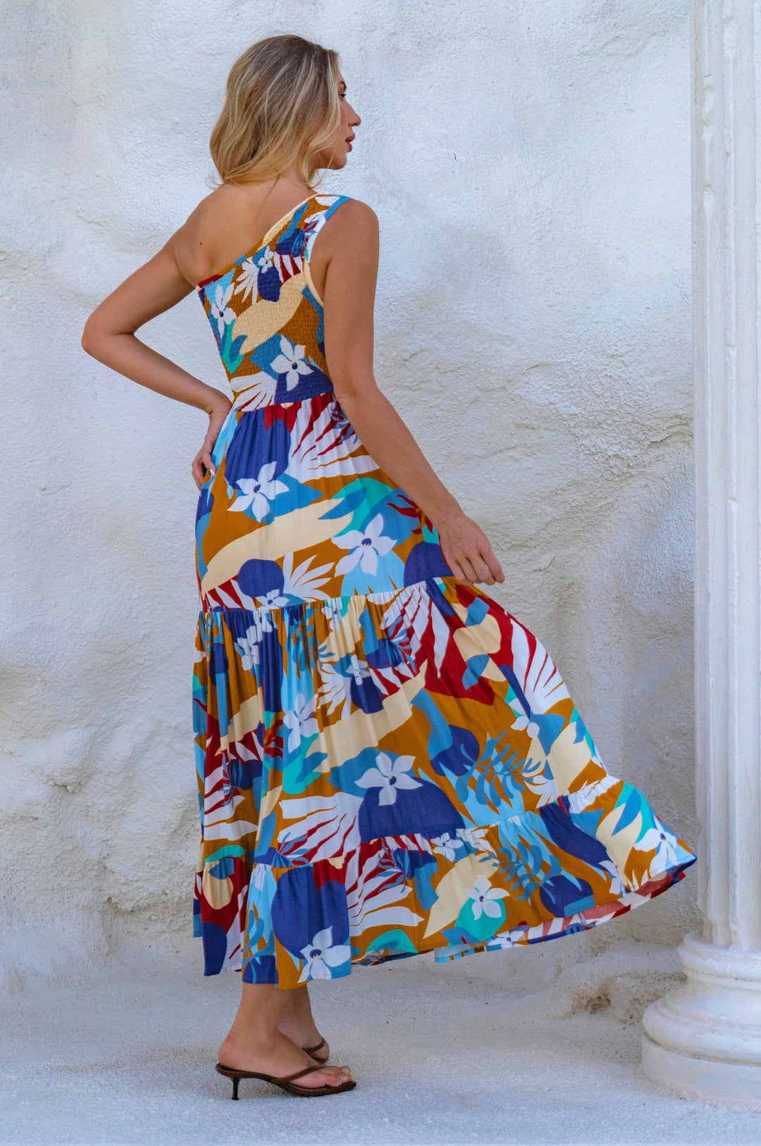 Cassandra One Shoulder Maxi Dress by Bali ELF