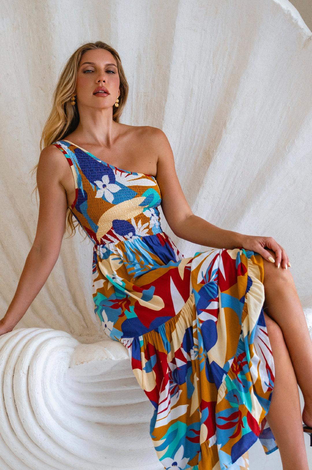 Cassandra One Shoulder Maxi Dress by Bali ELF