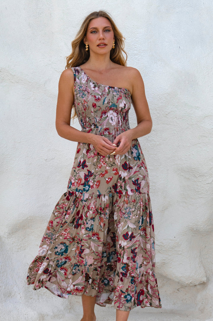 Cassandra One Shoulder Maxi Dress by Bali ELF