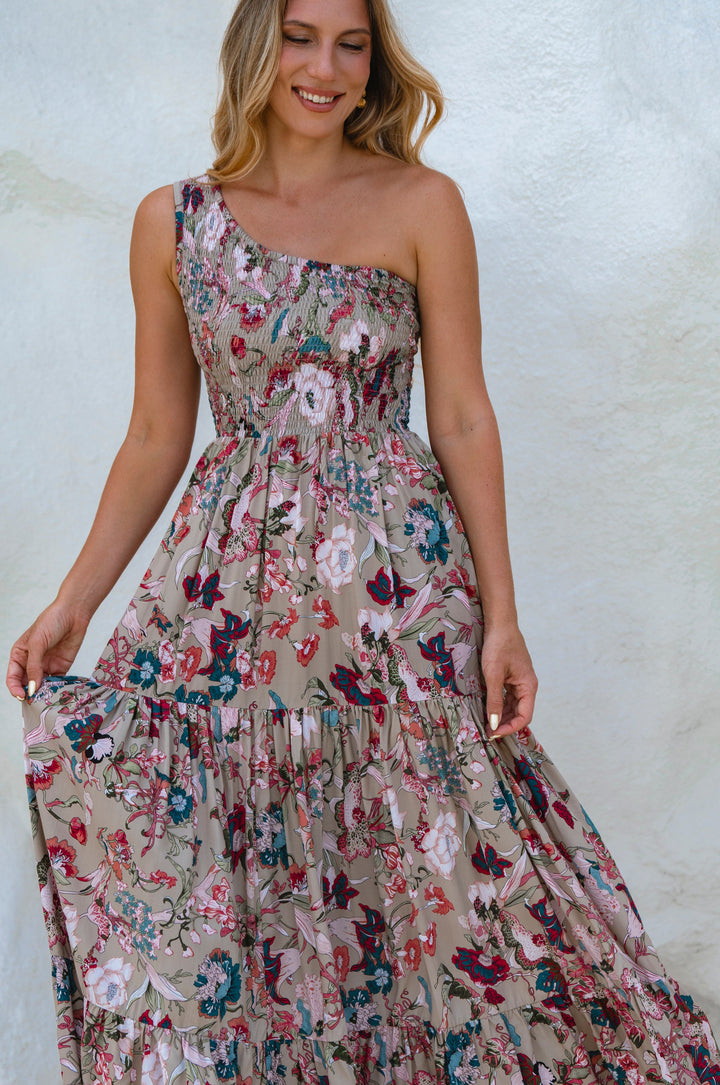 Cassandra One Shoulder Maxi Dress by Bali ELF