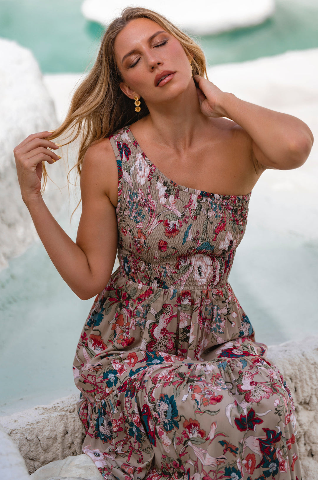 Cassandra One Shoulder Maxi Dress by Bali ELF