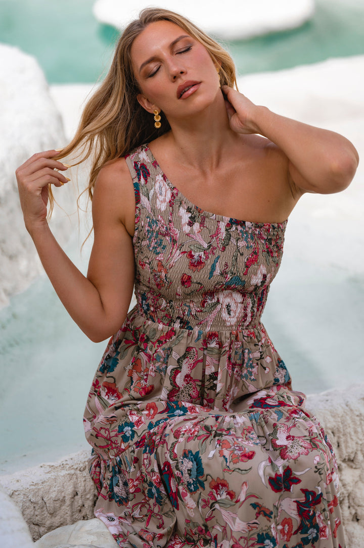 Cassandra One Shoulder Maxi Dress by Bali ELF