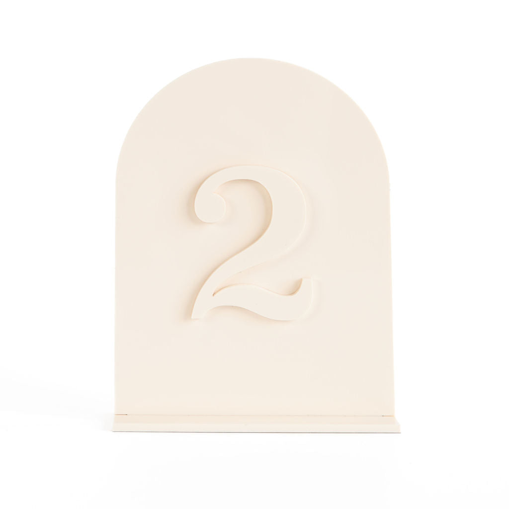 Acrylic Arch Table Number