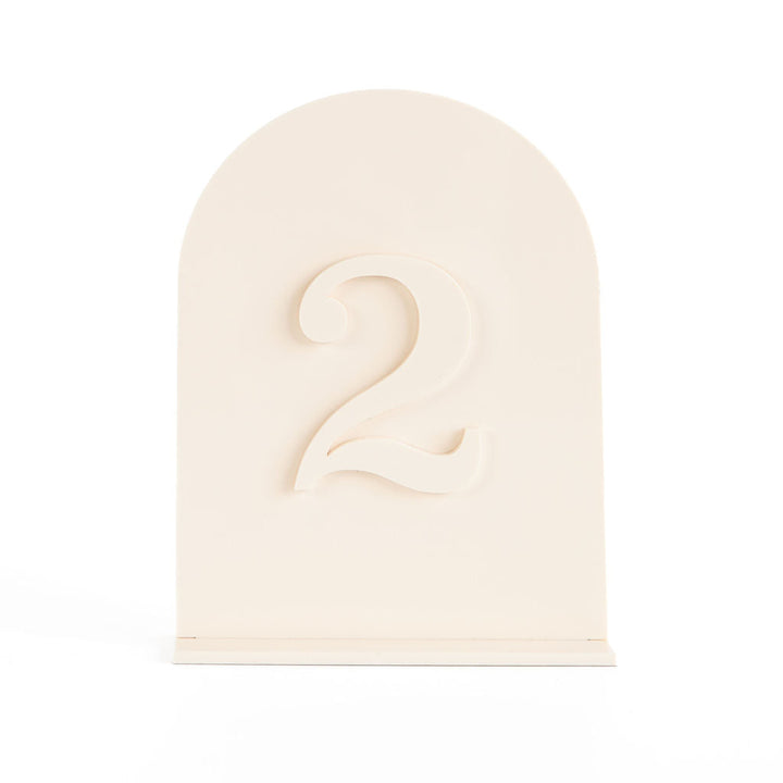 Acrylic Arch Table Number