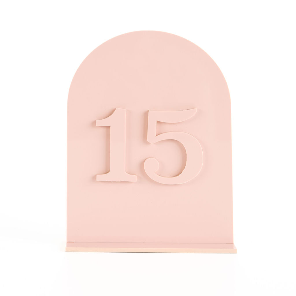 Acrylic Arch Table Number