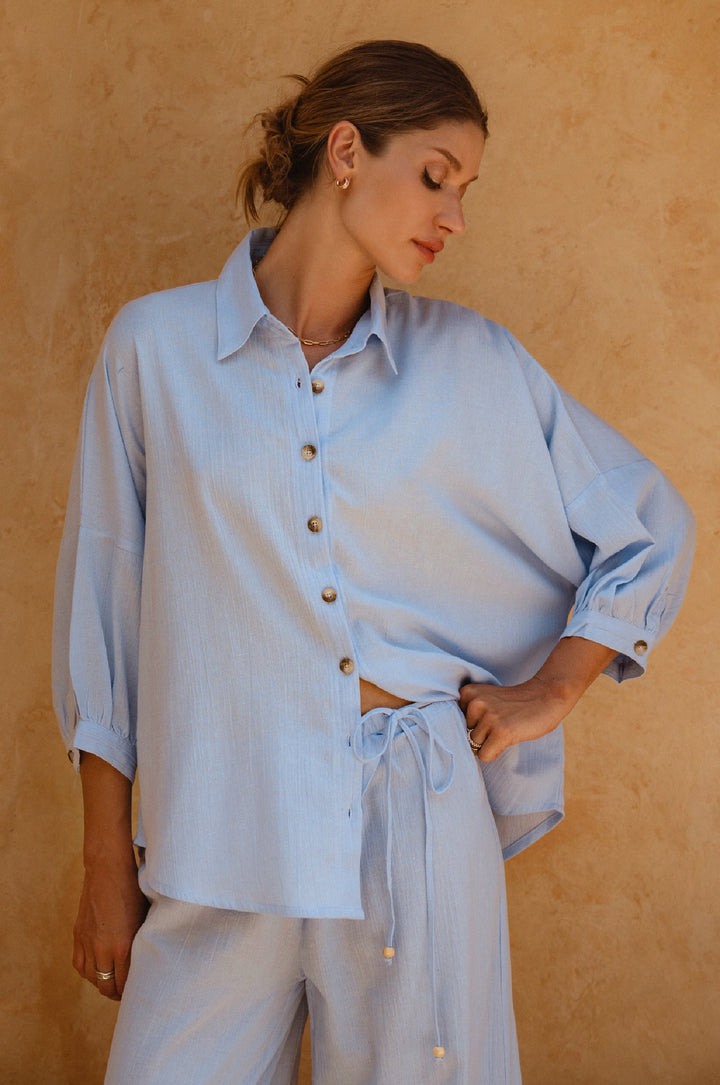 Corsica Linen Shirt by Bali Lane
