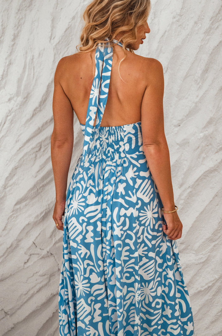 Costa Brava Halterneck Maxi Dress by Bali ELF