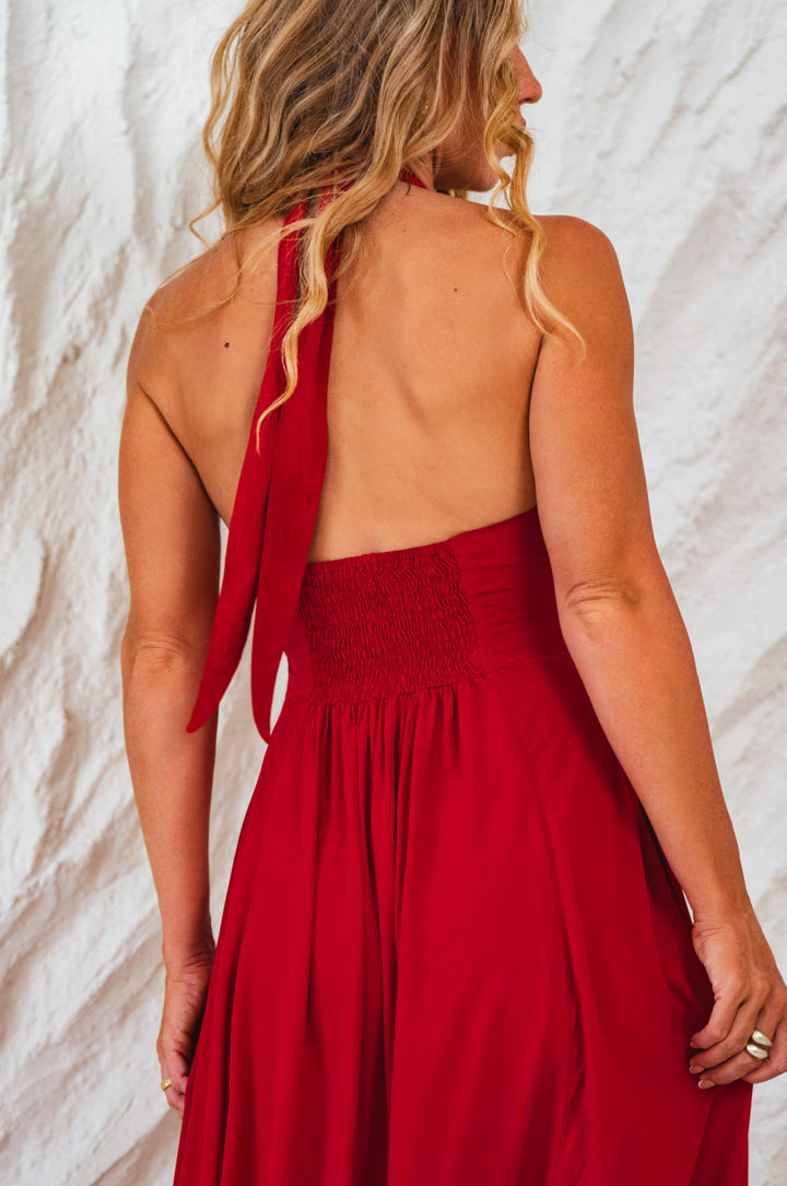 Costa Brava Halterneck Maxi Dress by Bali ELF