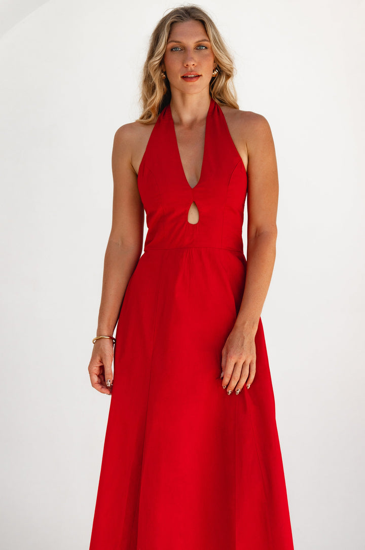 Costa Del Sol Halterneck Cotton Dress by Bali ELF