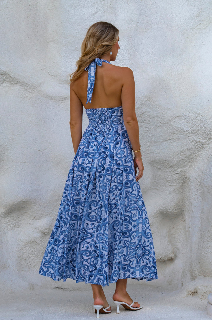 Costa Brava Halterneck Maxi Dress by Bali ELF