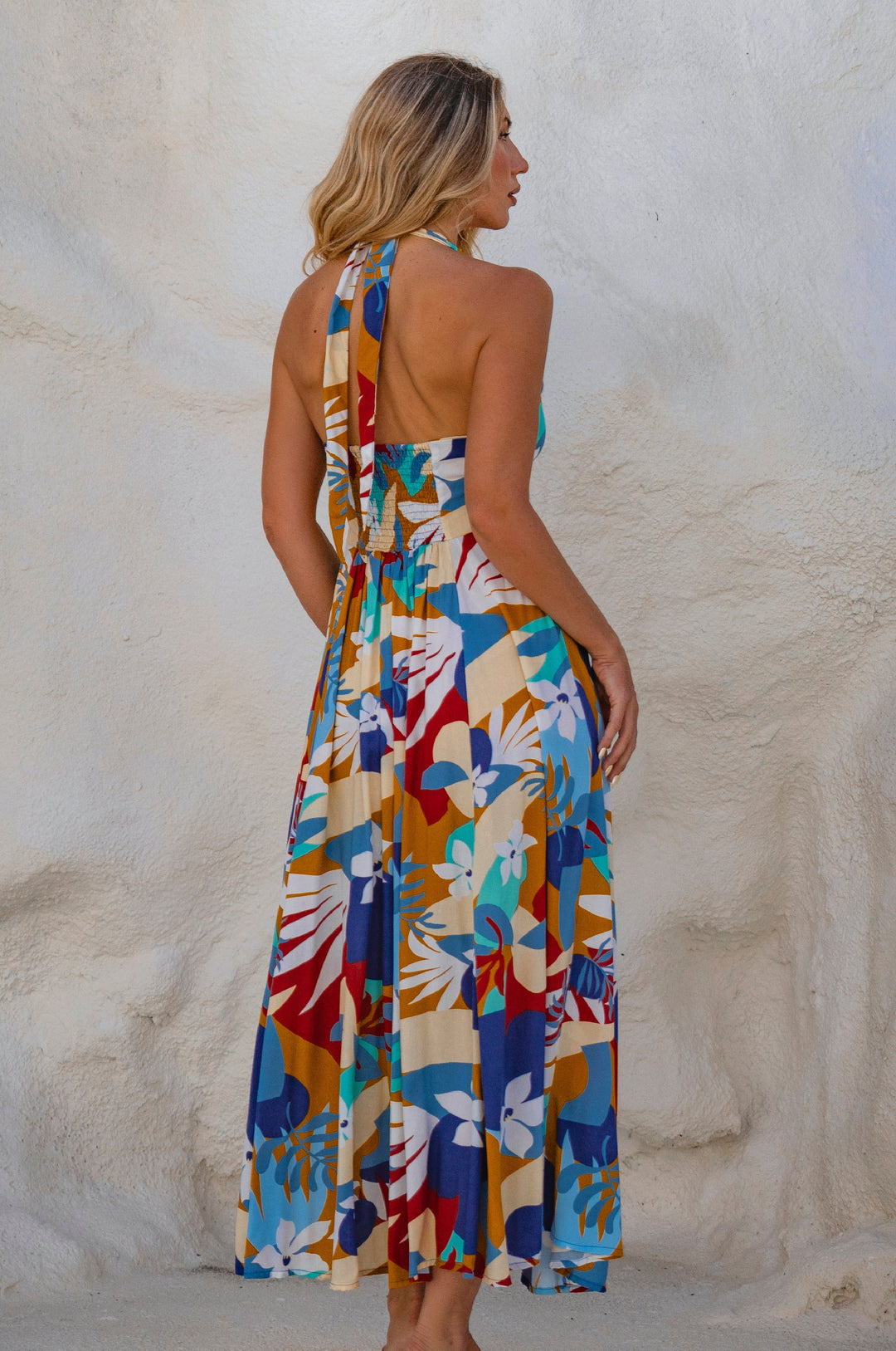Costa Brava Halterneck Maxi Dress by Bali ELF