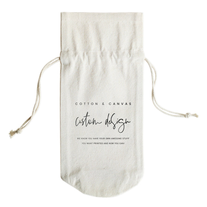 Custom Wine Bag by The Cotton & Canvas Co.