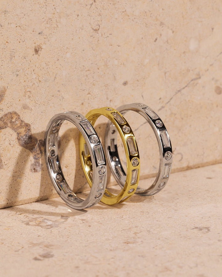 Ethel CZ Band Ring