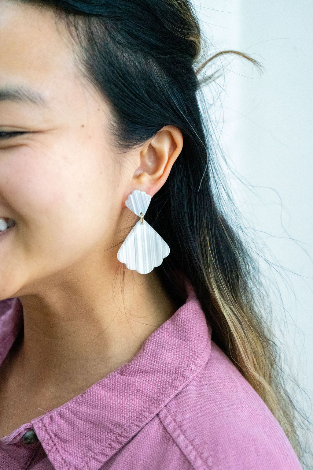 Ariel Earrings - Seashell by Spiffy & Splendid