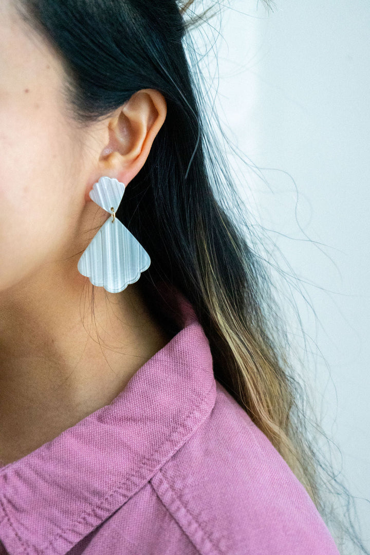 Ariel Earrings - Seashell by Spiffy & Splendid