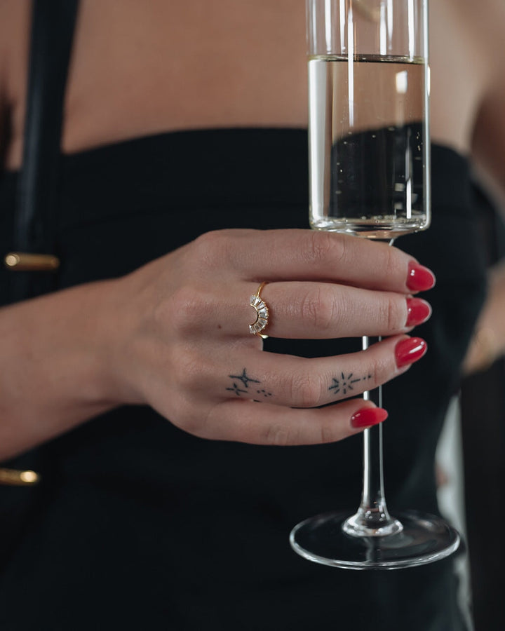 Sterling Silver CZ Dawn Stacking Ring by Sterling Forever