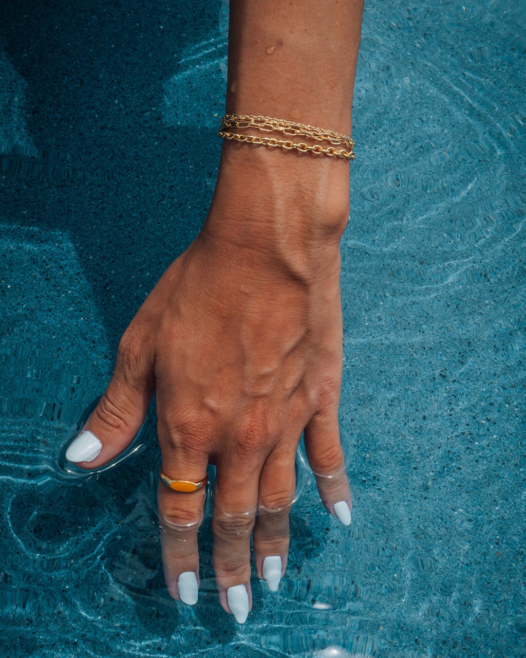 Enamel Open Signet Ring