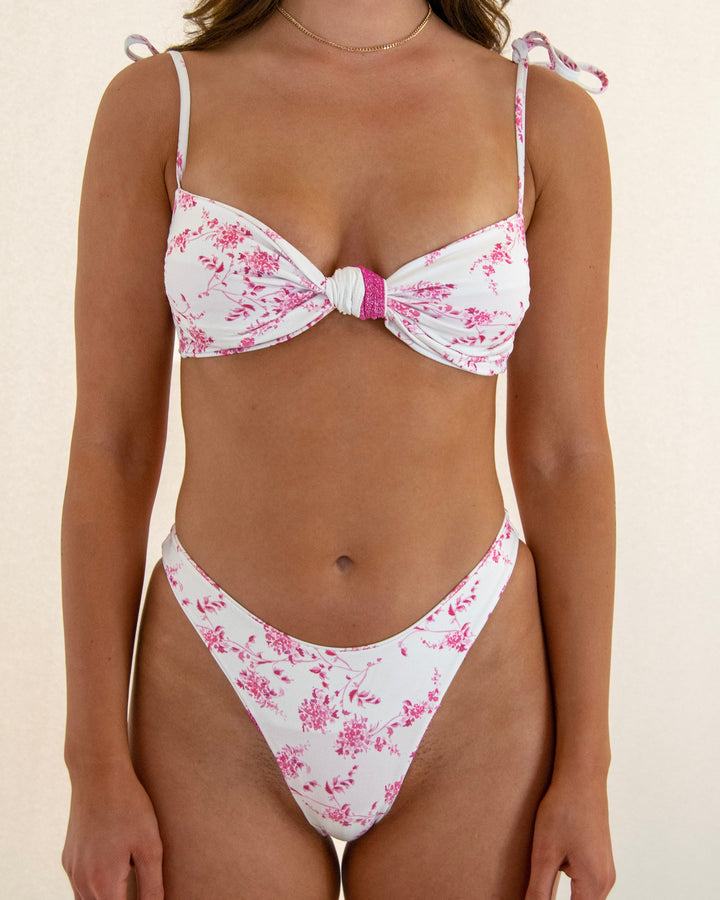 MONTAUK REVERSIBLE BIKINI TOP - PINK