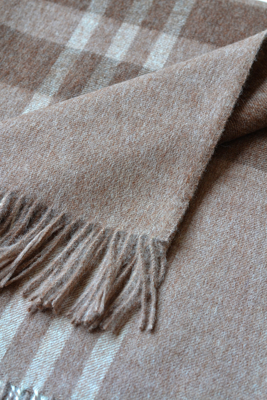 Huntsville Baby Alpaca Plaid Throw by Linen Way