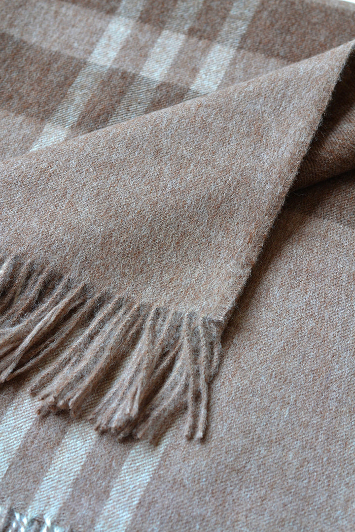 Huntsville Baby Alpaca Plaid Throw by Linen Way