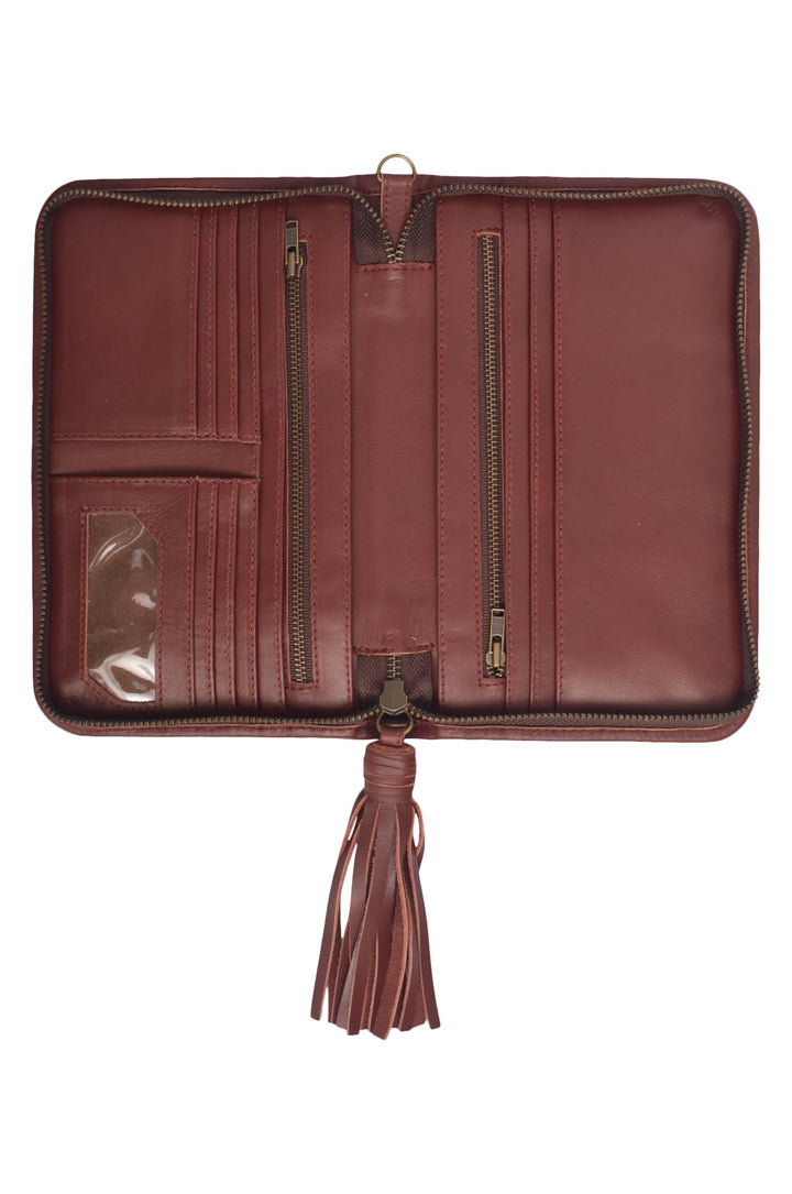 Demure Leather Clutch Wallet by Bali ELF