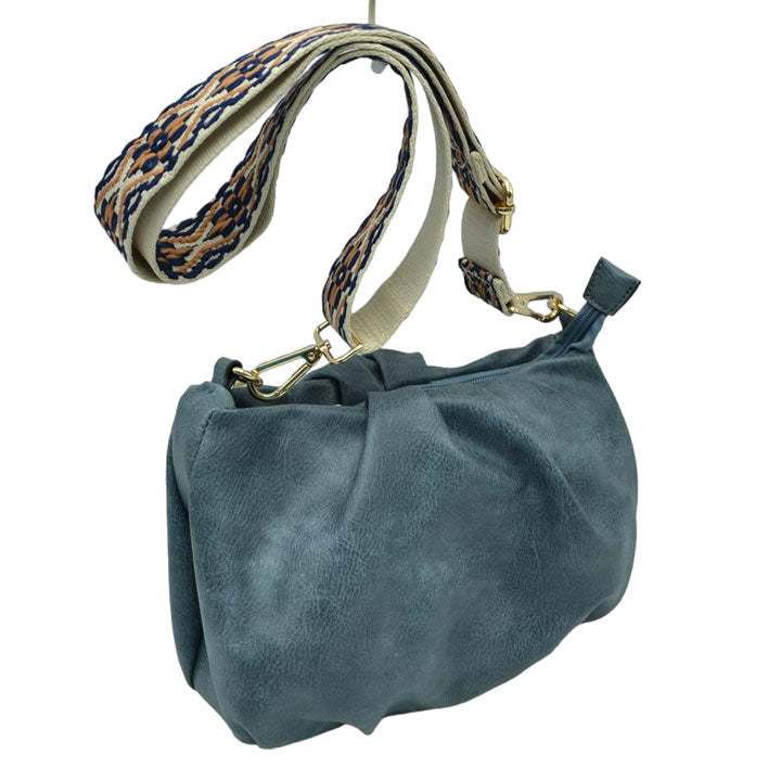 Vegan Leather Crossbody Bag with Guitar Strap by Madeline Love